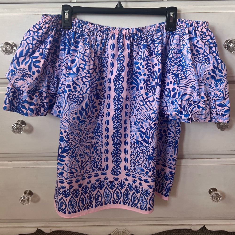 Lilly Pulitzer off the shoulder top